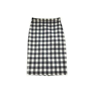 BANANA REPUBLIC Navy & White Checkered Pencil Skirt Size 4